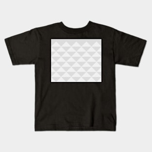 Abstract Triangles pattern - gray. Kids T-Shirt